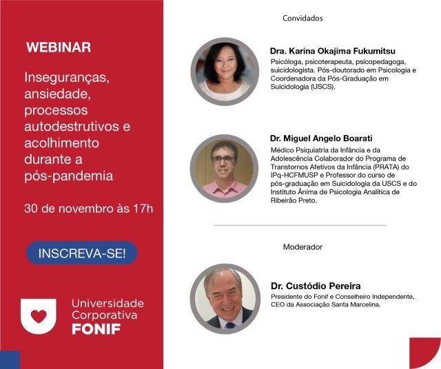 Webinar debate os efeitos psicológicos durante e pós-pandemia 