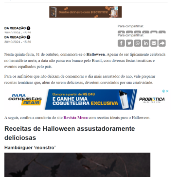 Para o Halloween, prepare receitas temáticas assustadoramente deliciosas – Revista Menu