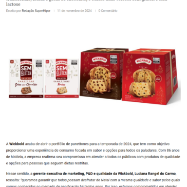 Wickbold apresenta portfólio de panettones – Super Hiper