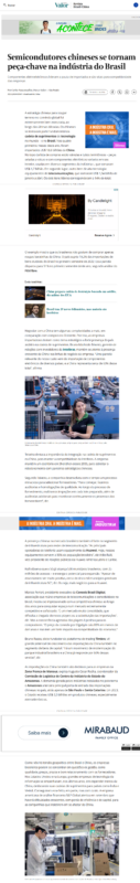 Intelbras - Valor Econômico semicondutores China